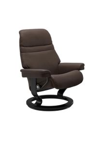 Relaxsessel stressless "Sunrise", braun (braun batick), B:79cm H:103cm T:73cm, Leder BATICK: BATICK ist ein leicht korrigiertes, durchgef&auml;rbtes und genarbtes M&ouml;belleder, bei dem die meisten Unebenheiten und Spuren in der Regel entfernt wurden.;Leder PALOMA: PALOMA ist ein durchgef&auml;rbtes Semianilin-M&ouml;belleder mit nat&uuml;rlicher Narbung.;ROHLEDER Stoff Q2 FARON: Ein fester zuverl&auml;ssiger Boucl&eacute; mit eine