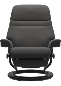 Relaxsessel stressless "Sunrise", grau (rock paloma), B:88cm H:103cm T:78cm, Leder BATICK: BATICK ist ein leicht korrigiertes, durchgef&auml;rbtes und genarbtes M&ouml;belleder, bei dem die meisten Unebenheiten und Spuren in der Regel entfernt wurden.;Leder PALOMA: PALOMA ist ein durchgef&auml;rbtes Semianilin-M&ouml;belleder mit nat&uuml;rlicher Narbung.;ROHLEDER Stoff Q2 FARON: Ein fester zuverl&auml;ssiger Boucl&eacute; mit einem 