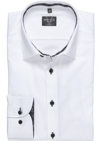 Langarmhemd MARVELIS, Herren, Gr. 43, N-Gr, wei&szlig;, Obermaterial: 100% Baumwolle, normal, Manschette, Hemden Langarmhemd, Businesshemd, body fit, Kentkragen
