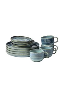 Fr&uuml;hst&uuml;cks-Set GIPFELST&Uuml;CK "Tiefer See", blau (blau, gr&uuml;n), Fr&uuml;hst&uuml;cks-Sets, Fr&uuml;hst&uuml;cks-Set