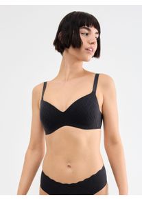 B&uuml;gelloser BH Sloggi "ZERO Feel Bliss THE UP", Damen, Gr. S, N-Gr, schwarz, Spitze, Obermaterial: 46% Polyester, 41% Polyamid, 13% Elasthan, BHs B&uuml;gelloser BH, unsichtbar mit Spitzenoptik