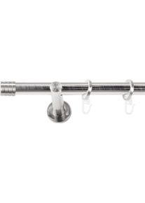 Gardinenstange SN DECO GROUP, edelstahl optik, L:360cm &Oslash;:19mm, Gardinenstangen, Gardinenstange
