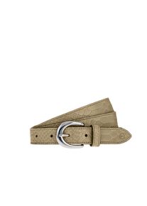 Lederg&uuml;rtel Tamaris, Damen, Gr. 65, beige, Rindsleder, gemustert, unifarben, G&uuml;rtel Lederg&uuml;rtel, mit Doppelschnalle, aus Rindsleder