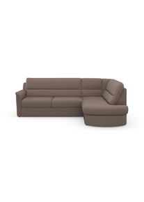 Sit & More Ecksofa SIT & MORE "Panini L-Form", grau (taupe), B:243cm H:87cm T:155cm, Sofas, Ecksofa, wahlweise mit Vorziehsitz und Bettkasten