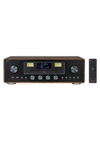Akai AM-100 RHAPSODY Mikrosyst&eacute;m s CD/BT (Bluetooth, CD Player), Stereoanlage, Bronze, Schwarz, Braun