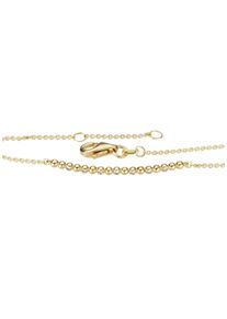 Armband Firetti "Schmuck Geschenk Gold 585 Armschmuck Armkette Ankerkette Goldarmband", gold (gelbgoldfarben, wei&szlig;), Armb&auml;nder, Damen, 18cm, Diamanten Gelbgold 585, Diamanten, Gelbgold 585, Armband, mit Brillant