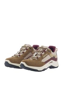 Wanderschuh Lowa "VENTIERRA GORE-TEX LO WS", Damen, Gr. 42,5, braun (desert, pfirsich), Textil, Veloursleder, Schuhe Wanderschuh, wasserdicht, winddicht,atmungsaktiv dank GORE-TEX Membrane