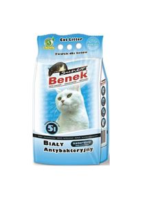 Super Benek Certech Weiss Antibakteriell - Katzenstreu Klumpend 5 l (Klumpend, Schnell absorbierend, 5 l), Katzenstreu