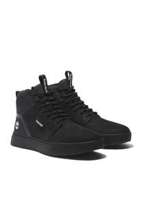 Schn&uuml;rboots Timberland "MAPLE GROVE MID LACE UP SNEAKER", Herren, Gr. 44,5, schwarz, Leder, Synthetik, Schuhe Schn&uuml;rboots, Winterschuhe, Sneakerboots, Winterboots