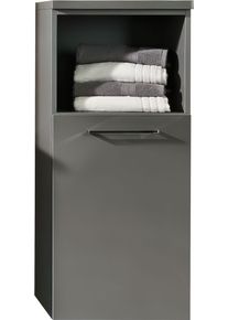 Hochschrank NOLTE SPA "Lux - Badm&ouml;bel Hochschrank", quarzgrau, B:40cm H:90cm T:35cm, Holzwerkstoff, Schr&auml;nke, Hochschrank, Innen/Au&szlig;enfarbe identisch