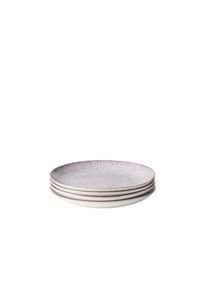 Teller-Set GIPFELST&Uuml;CK "Alpenwiese", rosa (beere), 4, Geschirr-Sets, Teller-Set