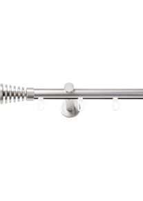 Gardinenstange SN DECO GROUP, silber (chrom matt), L:160cm &Oslash;:19mm, Gardinenstangen, Gardinenstange