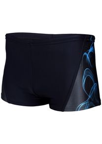 Badehose AQUARTI "Badehose Aquarti Herren Badehose Kurz Sportlich Streifen", Herren, Gr. XXL, N-Gr, schwarz (16201 schwarz, blau), Obermaterial: 80% Polyamid PA. 20% Elasthan EL., Badehosen Badehose