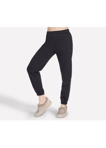 Jogginghose Skechers "Women's Jogger", Damen, Gr. L (42/44), N-Gr, schwarz (bold schwarz), Obermaterial: 70% Baumwolle, 30% Polyester, Hosen Jogginghose, aus Baumwolle und Polyester