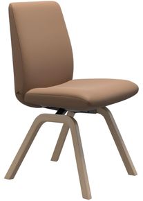 Polsterstuhl stressless "Laurel", braun (latte batick, eiche gekalkt), B:49cm H:92cm T:59cm, Leder BATICK: BATICK ist ein leicht korrigiertes, durchgef&auml;rbtes und genarbtes M&ouml;belleder, bei dem die meisten Unebenheiten und Spuren in der Regel entfernt wurden., St&uuml;hle, Polsterstuhl, Low Back, Gr&ouml;&szlig;e L, mit schr&auml;ggestellten Beinen in Eiche gekalkt