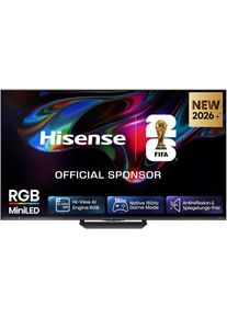 HISENSE Mini-LED-Fernseher "85UR8DS", Energieeffizienz: C, schwarz, dunkelgrau, 85 &Prime;, Fernseher, Mini-LED-Fernseher