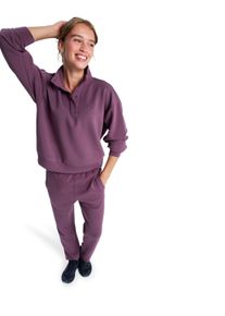 Sporthose ROXY "Rise & Vibe Sweets", Damen, Gr. S, lila (huckleberry), Obermaterial: 48% Viskose, 44% Polyester, 8% Elasthan., Hosen Sporthose