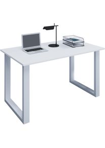 Schreibtisch Vcm "Schreibtisch B&uuml;rotisch Computertisch 80x50 Lona U", wei&szlig; (wei&szlig;, wei&szlig;), B:80cm T:50cm, Tische, Schreibtisch