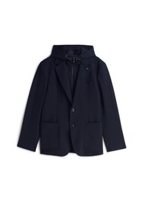 Sakko mit Kapuze Tommy Hilfiger "NY BIB PUNTO MILANO", Herren, Gr. 54, schwarz (navy blau), Obermaterial: 75% Polyester, 22% Viskose, 3% Elasthan, Sakkos Sakko mit Kapuze