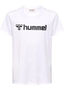 T-Shirt Hummel "HMLGO 2.0 LOGO T-SHIRT S/S KIDS", M&auml;dchen, Gr. 128, wei&szlig;, Obermaterial: 100% Baumwolle, Rundhals, Shirts T-Shirt, f&uuml;r Kinder und Jugendliche, kurz&auml;rmlig, mit Rundhalsausschnitt