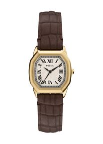 Fossil Kvinnor Analog klocka 'HARLOW' brun / guld / vit Storlek One Size