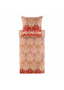 Bettw&auml;sche Bassetti "ISOLABELLA", rot, B/L: 155cm x 220cm, Satin, B/L:, Bettw&auml;sche, Bettw&auml;sche, aus Baumwollsatin mit Rei&szlig;verschluss