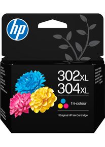 HP Tintenpatrone "302XL/304XL", bunt (cyan, magenta, gelb), Tintenpatronen, Tintenpatrone