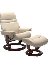 Relaxsessel stressless "Sunrise", beige (cream batick), B:88cm H:103cm T:78cm, Leder BATICK: BATICK ist ein leicht korrigiertes, durchgef&auml;rbtes und genarbtes M&ouml;belleder, bei dem die meisten Unebenheiten und Spuren in der Regel entfernt wurden.;Leder PALOMA: PALOMA ist ein durchgef&auml;rbtes Semianilin-M&ouml;belleder mit nat&uuml;rlicher Narbung.;ROHLEDER Stoff Q2 FARON: Ein fester zuverl&auml;ssiger Boucl&eacute; mit eine