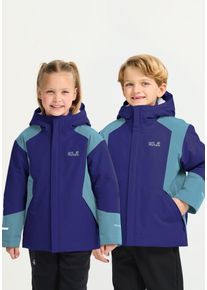 Skijacke Jack Wolfskin "SNOWFLASH JKT K", Kinder, Gr. 128, glowink, Jacken Skijacke, Winterjacke f&uuml;r Kinder, wasserdicht, warm