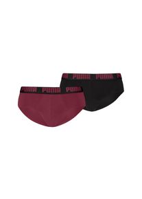 Slip Puma "Puma MEN EVERYDAY BRIEFS", Herren, Gr. XL, schwarz-wei&szlig; (regal rot, schwarz), Jersey, Obermaterial: 95% Baumwolle, 5% Elasthan, eng, Unterhosen Slip, mit Logobund