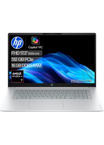 HP Notebook "OmniBook 3 17-dm0071ngx", glacier silber, 16 GB RAM 512 GB SSD, Ryzen&trade; AI 7, Windows 11 Home, Notebooks, Notebook