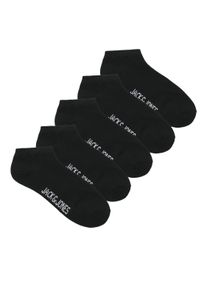 Jack & Jones Socken JACK & JONES JUNIOR "JACDONGO im 5er Pack, mit Stretchbund, kn&ouml;chellang", Jungen, Gr. 38-43, schwarz, Baumwollmischung, unifarben, elastisch, Socken Socken, unifarben, casual, eng, Jersey