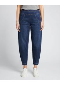 7/8-Jeans Stehmann "Rachell3-700W", Damen, Gr. 36, N-Gr, fjord navy, Denim/Jeans, Obermaterial: 89% Baumwolle, 10% Elastomultiester, 1% Elasthan, unifarben, flare fit lang, Jeans 7/8-Jeans, mit elastischem Bund und Flared Legs