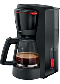 Bosch Filterkaffeemaschine "MyMoment TKA3M133", schwarz, 1,25 l, 15, Kaffeemaschinen, 60min Warmhaltefunktion, Aroma intense, Entkalkungsprogramm, 1200 W, Filterkaffeemaschine