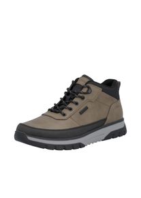 Schn&uuml;rboots Rieker, Herren, Gr. 47, braun (beige), Lederimitat, Schuhe Schn&uuml;rboots, Outdoorboots, Sneakerboots mit wasserabweisender TEX-Membran