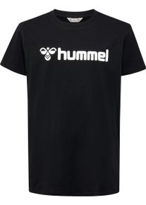 T-Shirt Hummel "HMLGO 2.0 LOGO T-SHIRT S/S KIDS", M&auml;dchen, Gr. 128, schwarz, Obermaterial: 100% Baumwolle, Rundhals, Shirts T-Shirt, f&uuml;r Kinder und Jugendliche, kurz&auml;rmlig, mit Rundhalsausschnitt