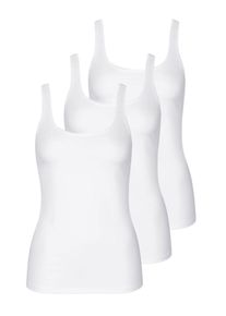 Achseltop LISCA "3er Pack Damen Tr&auml;gerhemd Kaia", Damen, Gr. XL, N-Gr, wei&szlig;, Obermaterial: 90% Baumwolle CO. 10% Elasthan EL., Unterhemden Achseltop