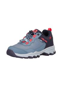 Outdoorschuh Trollkids "Kids Trolltunga Hiker Low XT", Kinder, Gr. 39, blau (shadow blau, navy, sky blau, pink salmon), Synthetik, Textil, Schuhe Outdoorschuh, wasserdicht