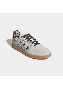 Sneaker adidas Sportswear "BREAKNET SLEEK", Damen, Gr. 38,5, sanftes wei&szlig;, sanftes wei&szlig;, schwarz braun, Leder, Synthetik, Schuhe Sneaker, inspiriert vom Design des adidas handball spezial, Topseller
