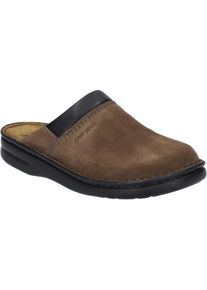 Hausschuh Josef Seibel "Maxime 70, brasil-kombi", Damen, Gr. 36, braun (brasil, kombi), Obermaterial: 100% Rindsleder Leather cow., Schuhe Hausschuh