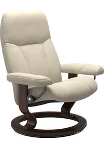 Relaxsessel stressless "Consul", beige (cream batick), B:76cm H:100cm T:71cm, Leder BATICK: BATICK ist ein leicht korrigiertes, durchgef&auml;rbtes und genarbtes M&ouml;belleder, bei dem die meisten Unebenheiten und Spuren in der Regel entfernt wurden.;Leder PALOMA: PALOMA ist ein durchgef&auml;rbtes Semianilin-M&ouml;belleder mit nat&uuml;rlicher Narbung.;ROHLEDER Stoff Q2 FARON: Ein fester zuverl&auml;ssiger Boucl&eacute; mit einem