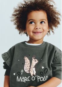 Marc O'Polo Sweatshirt MARC O'POLO, M&auml;dchen, Gr. 128/134, gr&uuml;n, Sweatware, Obermaterial: 100% Baumwolle, Rundhals, Sweatshirts Sweatshirt