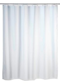 Duschvorhang Wenko "Uni", wei&szlig;, B:120cm H:200cm, Polyester, Duschvorh&auml;nge, Duschvorhang, H&ouml;he 200 cm