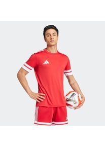 Fu&szlig;balltrikot adidas Performance "SQUA25 JSY M", Herren, Gr. S, rot (team power rot 2, wei&szlig;), Obermaterial: 100% Polyester, Rundhals, Trikots Fu&szlig;balltrikot