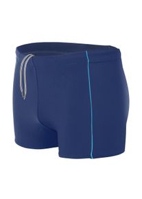 Badehose AQUARTI "Badehose Aquarti Herren Badehose Kurz mit Kontrastpaspel", Herren, Gr. 3XL, N-Gr, blau (dunkelblau, blau), Obermaterial: 80% Polyamid PA. 20% Elasthan EL., Badehosen Badehose