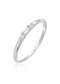 Silberring Elli Premium "Ring Topas Verlobung Beisteckring 585er Wei&szlig;gold" Gr. 56, silber, Fingerringe, Damen, 56, Wei&szlig;gold 585, Silberring