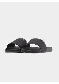 Calvin Klein M&auml;n Pantolette 'Essential Repeat Logo Pool' svart / vit Storlek 40
