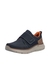 Klettschuh Rieker, Herren, Gr. 46, blau, Lederimitat, Schuhe Klettschuh, Halbschuh, Casual-Sneaker mit Klettverschluss, schmale Form