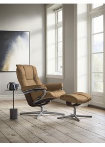 Relaxsessel stressless "Mayfair", braun (taupe paloma), B:92cm H:103cm T:79cm, Leder PALOMA: PALOMA ist ein durchgef&auml;rbtes Semianilin-M&ouml;belleder mit nat&uuml;rlicher Narbung., Sessel, Relaxsessel, mit Cross Base, Gr&ouml;&szlig;e S, M & L, Holzakzent Braun