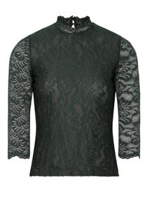 Spieth & Wensky Shirtbluse SPIETH & WENSKY "Amberg", Damen, Gr. 40, gr&uuml;n (d,gr&uuml;n), Obermaterial: 90% Polyamid PA. 10% Elasthan EL., gebl&uuml;mt, skinny fit, hoch geschlossener Ausschnitt, Blusen Shirtbluse, in taillierter Form